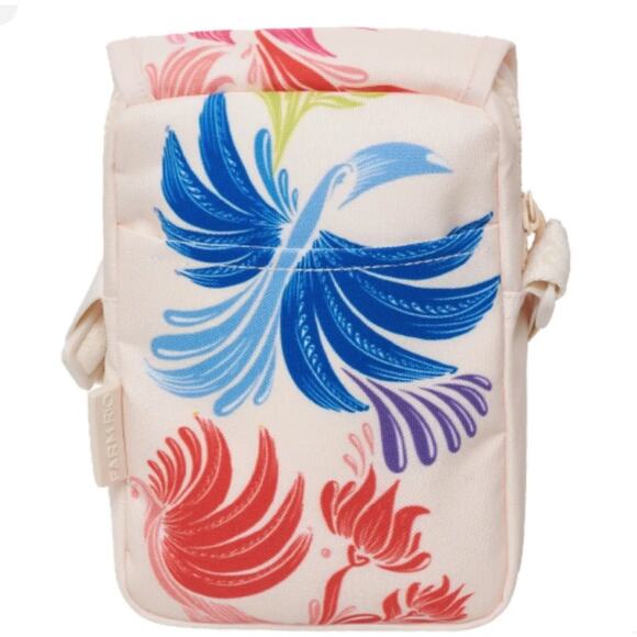 FARM Rio Fervo Rainbow Tropical Crossbody Bag Cream Floral Brazil Exclusive NWT - Picture 2 of 8